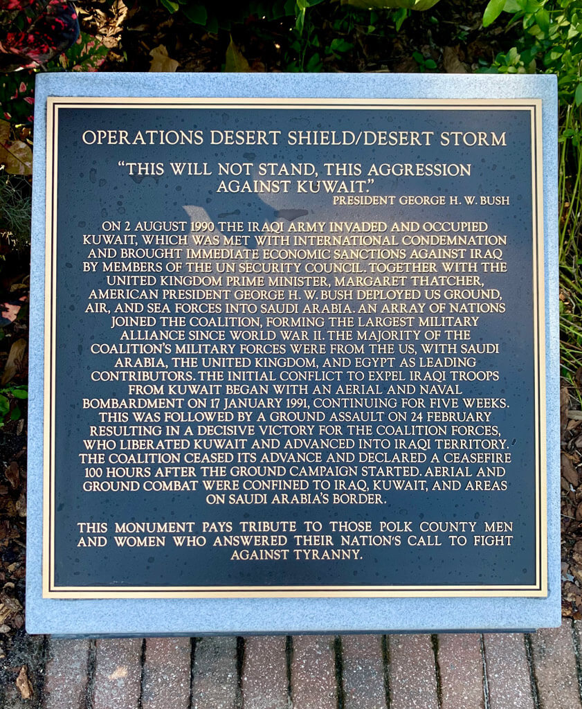 Veterans Day Event Will Dedicate Desert Storm Monument LkldNow