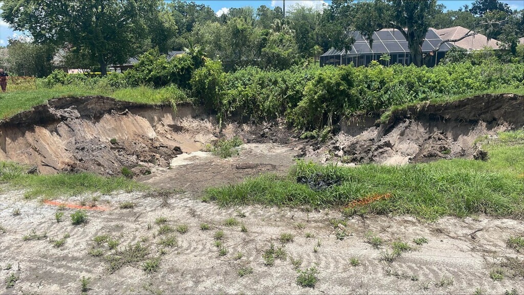80-Foot Wide Sinkhole Opens Up Near Scott Lake and Fitzgerald Road