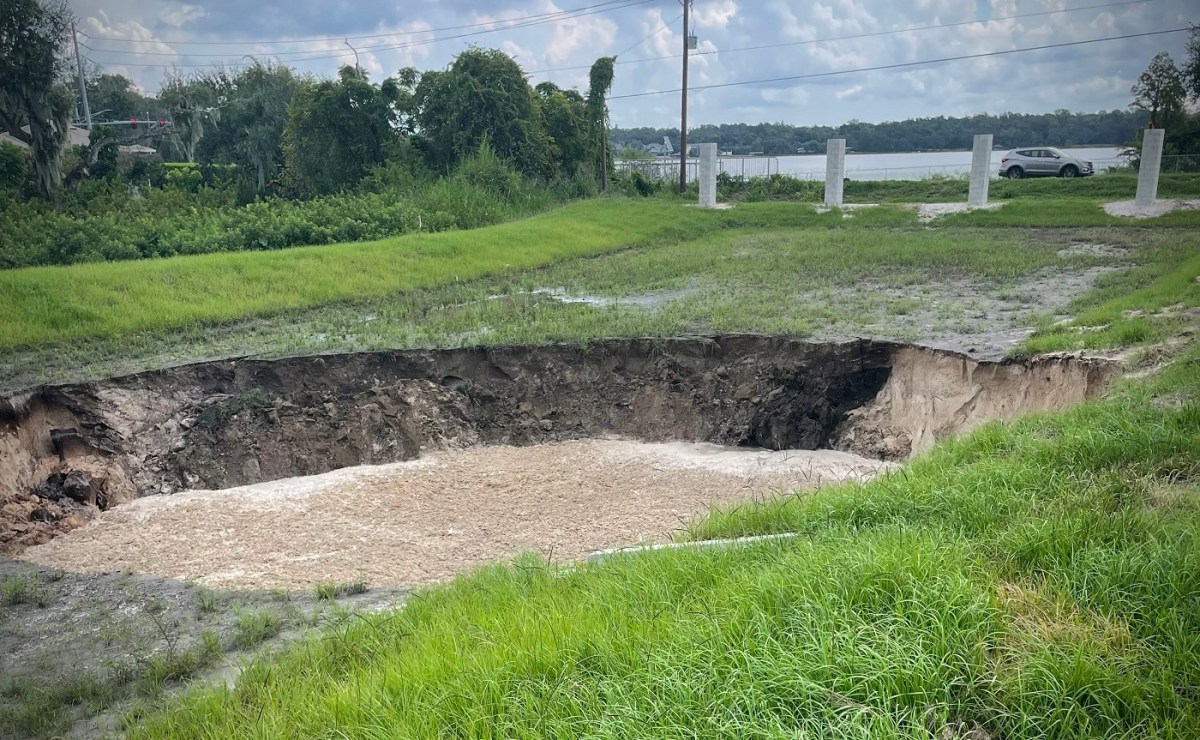 Another Sinkhole Opens Along Scott Lake Road LkldNow