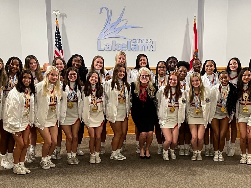 Lakeland High School Cheerleaders Honored By City Commission